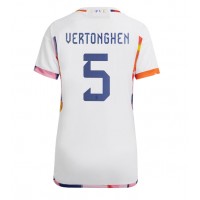 Belgien Jan Vertonghen #5 Fußballbekleidung Auswärtstrikot Damen WM 2022 Kurzarm